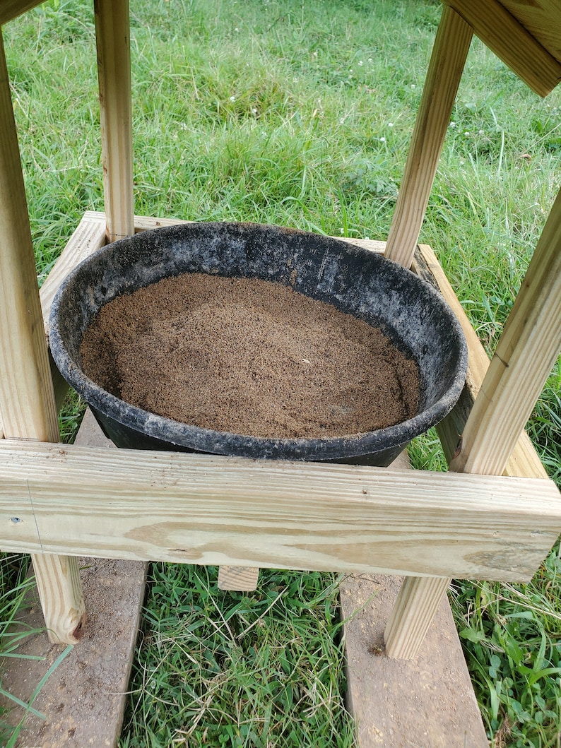 Cute Covered Sheep and Goat Mineral Feeder Plans and Instructions Etsy