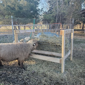 High Efficiency Sheep and Goat Hay Feeder Plans and Instructions image 3