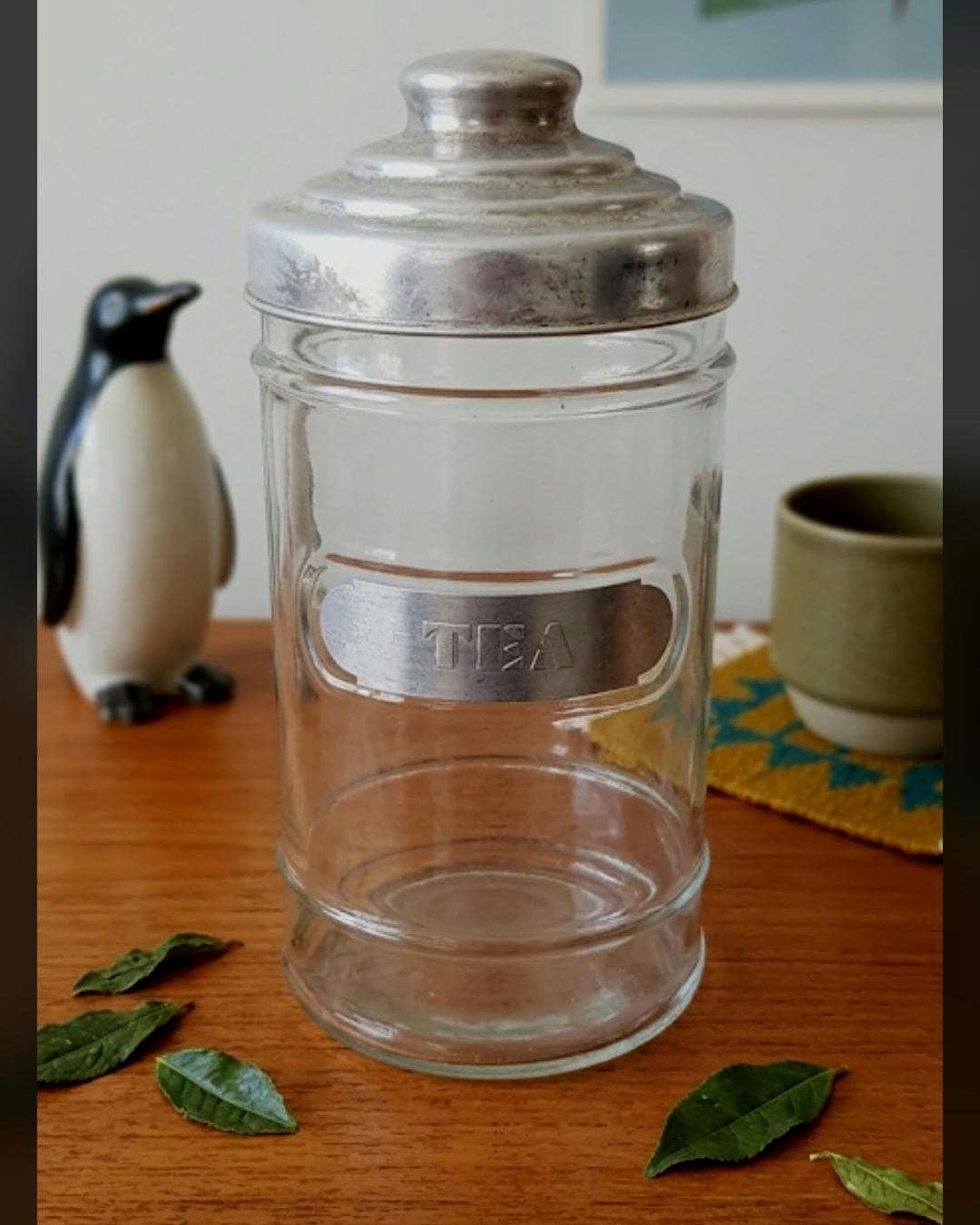 Vintage Glass Tea Jar - Etsy