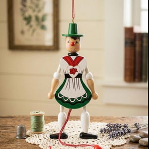 Vintage Wood Puppet | Folk Art | E. Pfaff