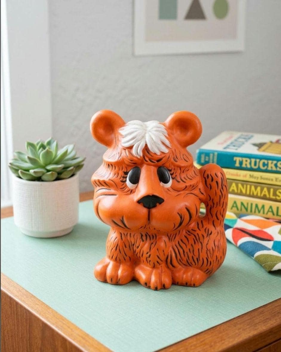 Vintage Tiger Bank - Etsy