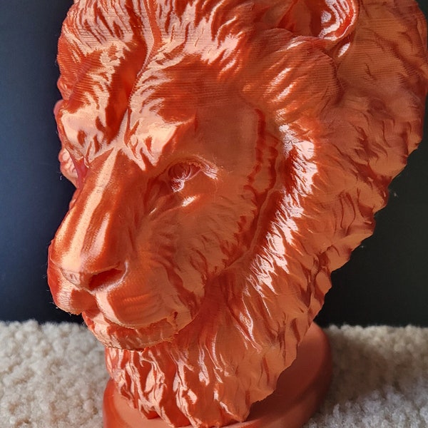 Lion Bust 3D-Printed