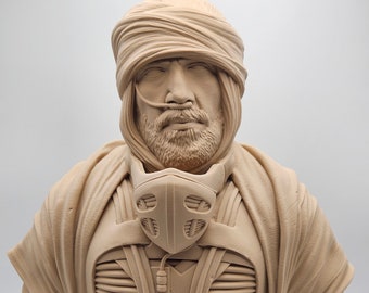 Stilgar Bust from Dune: 3D-Printed