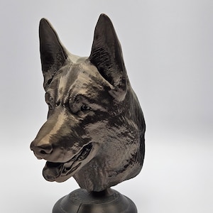German Shepherd Bust 3D-Printed
