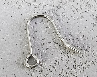 0.7*15mm U-shaped 316L Stainless steel Earring Wires French Hooks|Ball and Coil Ear Wires, Earring Findings, Leverback Earrings