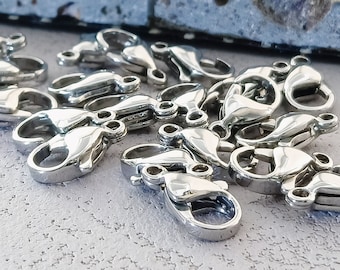 Stainless Steel lobster clasp Findings for Necklace Bracelet Jewelry Making
