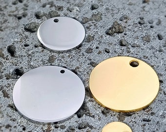 blank stamping discs,304 Stainless Steel Stamping Blank Charms for Bracelet Necklace Pendant Jewelry DIY Craft Making,Personalized disc