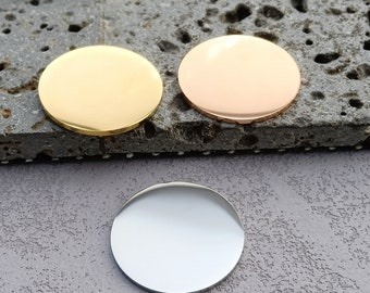 30mm Round Disc Tags Without Holes Stamping Blank|304 Stainless Steel Stamping Blanks|Highly Polished Shiny|Stamping Blanks Charms