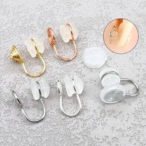 Clip On Converter Kit-Versatile Tool for Converting Pierced Earrings to Clip-Ons, Including Hypoallergenic Ear Clips Bild 5