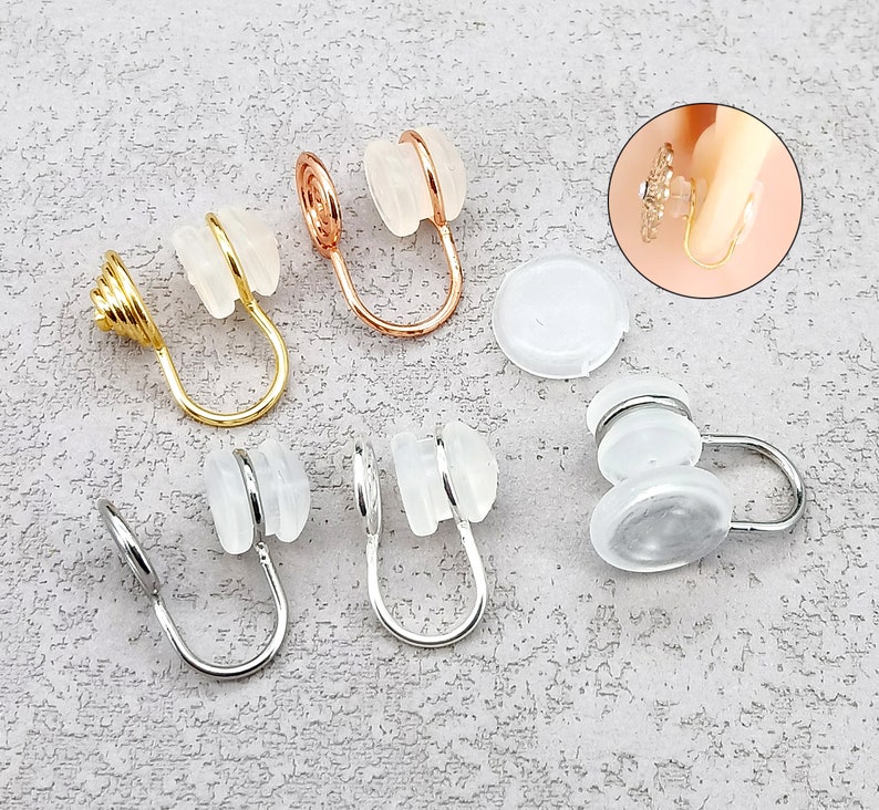 Clip On Converter Kit-Versatile Tool for Converting Pierced Earrings to Clip-Ons, Including Hypoallergenic Ear Clips image 5