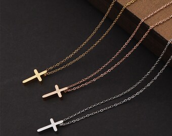 Cross Engravable Pendant With 45cm chain,Coin Stamping Blanks Disc Tags Plate Pendant for Necklace,Personalized disc,Blank disc necklace