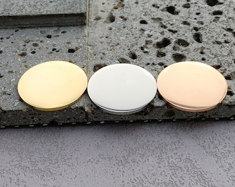 Round Disc Tags Without Holes Stamping Blank|304 Stainless Steel Stamping Blanks|Highly Polished Shiny|Stamping Blanks Charms