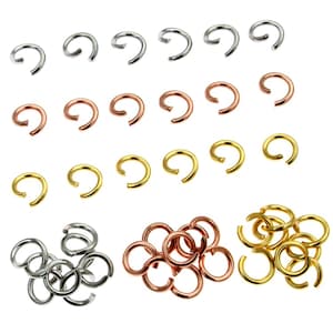 304 stainless steel 18K vacuum plating jump rings,Silver & Gold Jump Rings Wholesale,Jewelry Findings Supplies for Jewelry Making