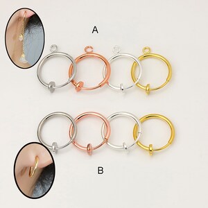 15mm/1.5mm Wire Huggie Hoop Earrings 6mm 8mm 10mm 11mm 12mm 14mm Hypoallergenic Earrings Hoop Cartilage Helix Lobes Hinged Sleeper Earrings