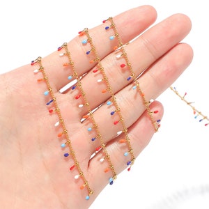 Wholesale Enamel Wire Chains for Custom Permanent Jewelry Making Perfect Enamel Rolo Tassel Chain,Waist Chains,Ankle Chains