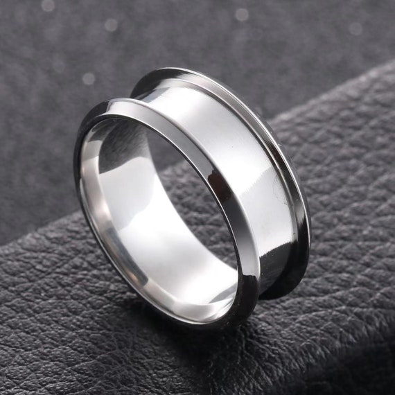 Fashion Simple DIY Band Ring for Men Sikhism Sikh Rings Stainless Steel  Custom Engraving Male Friend Father Gift - AliExpress
