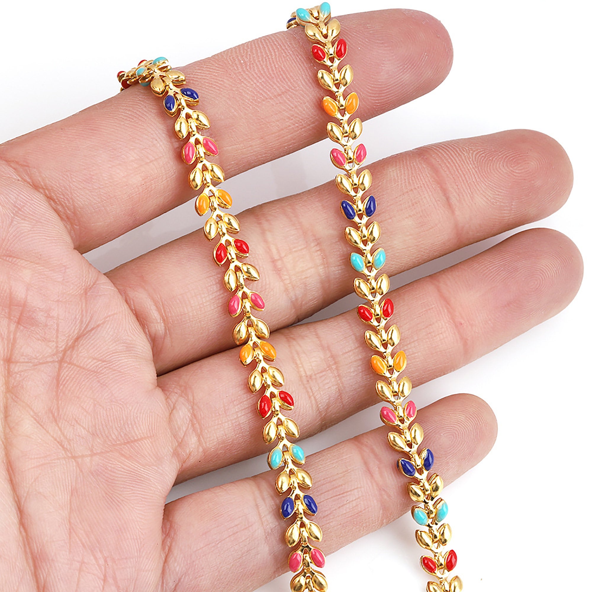 Enamel Coloured Ball Chain304 Stainless Steel Coloured Etsy