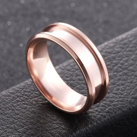 100pcs Rainbow Stainless Steel Wedding Band Rings – 6mm – Mixed Sizes 17-21 – Wholesale Lot