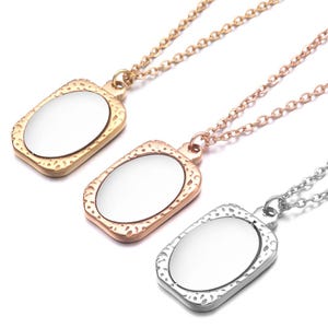 304 Stainless steel blank stamping discs,Laser engraving Necklace,Personalized disc,Photo frame pendant,Blank disc necklace