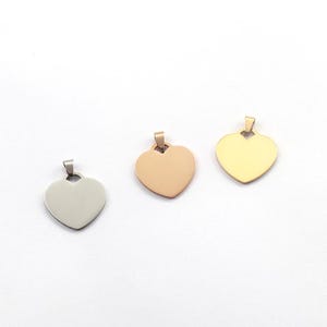 Hearts double hole  Tags |304 Stainless Steel Laser engraving Charm  Stamping Blanks|Highly Polished Shiny stainless Steel Tags-Military