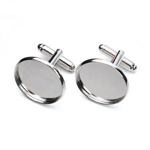 Bulk Brass cufflink base for 12 14 16mm Glass Cabochon|custom cufflinks|Blank Cufflink tray|French Cufflink Findings Handmade Accessories