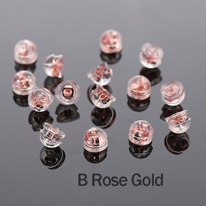 Stoppers Ear Nuts|Earring Back Stoppers|Earring Component Findings|18K plating Clutch Earring Backs|DIY earring accessories wholesale