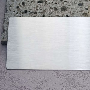 Stainless steel blank wallet card|Stainless Steel Blank|Stainless Tag