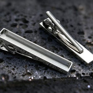 Tie Clip Bezel-Titanium steel Mirror polishing Tie Tack|Tie Clips Men|Tie Bar Clip|Tie Pin|Pin Backing|Tie clips blank