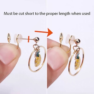 Clip On Converter Kit-Versatile Tool for Converting Pierced Earrings to Clip-Ons, Including Hypoallergenic Ear Clips Bild 3