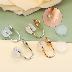 Clip On Converter Kit-Versatile Tool for Converting Pierced Earrings to Clip-Ons, Including Hypoallergenic Ear Clips image 1