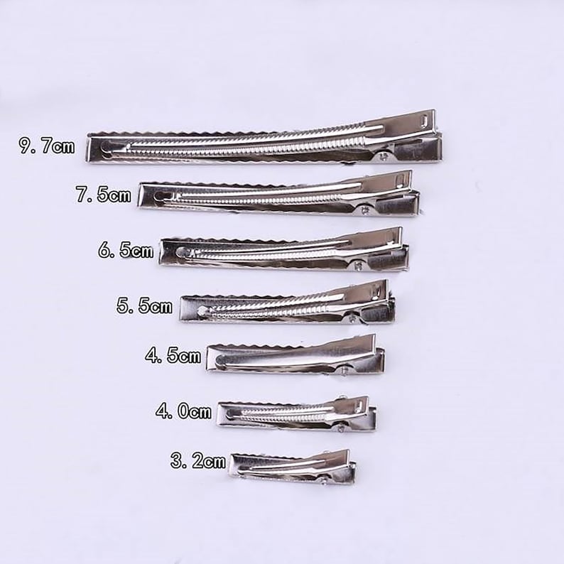 Hair Clip Base,Stainless Steel Duckbill Clip Hair Clips Fashion Hairpin Blank Base for Diy Jewelry Making Pearl Hair Clip Setting supplies afbeelding 3