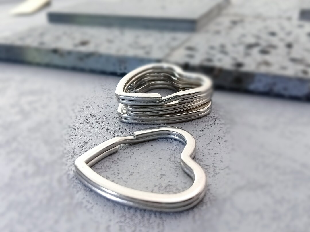 Nice Key Chain Rings 304 Heavy Duty Stainless Steelheart Key Chain Rings|key Chain Split ...
