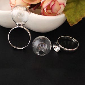 10pcs 6mm 8mm Tiny Glass Bubble Ball, Glass ball necklace pendant, Jewelry Pendant