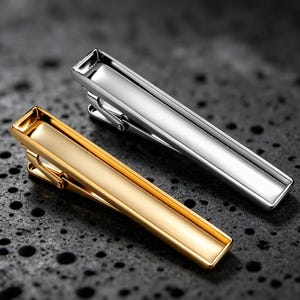 Tie Clip Blank, Resin DIY Jewelry, High Quality Vacuum Plating Tie Bar, Mens Tie Clip Findings, Business Wedding Tie Clip