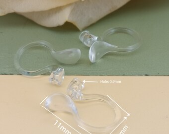 Silicone Earring Backings, Hypoallergenic Clip On Earring Backs