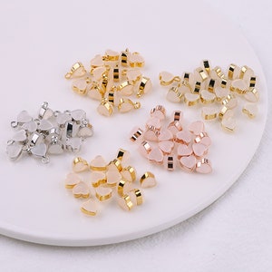 Heart Stoppers Ear Nuts|Earring Back Stoppers|Earring Component Findings|18K plating Clutch Earring Backs|DIY earring accessories wholesale