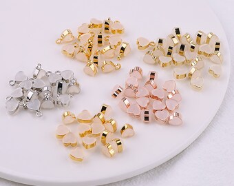 Heart Stoppers Ear Nuts|Earring Back Stoppers|Earring Component Findings|18K plating Clutch Earring Backs|DIY earring accessories wholesale