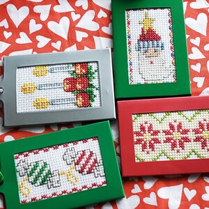 Handmade Cross Stitch Christmas Ornaments: Festive Holiday Decor