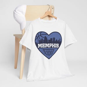 Memphis Grizzlies Basketball T-Shirt, Memphis Tennessee City Tee, Sports Fan Gift, Unisex Cotton Shirt
