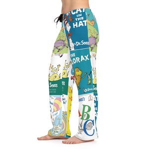 Dr Seuss Books Damen Pyjama Hose, Lounge Pyjama Hose, literarische Nachtwäsche, Geschenke für Buchliebhaber, bequeme Nachtwäsche