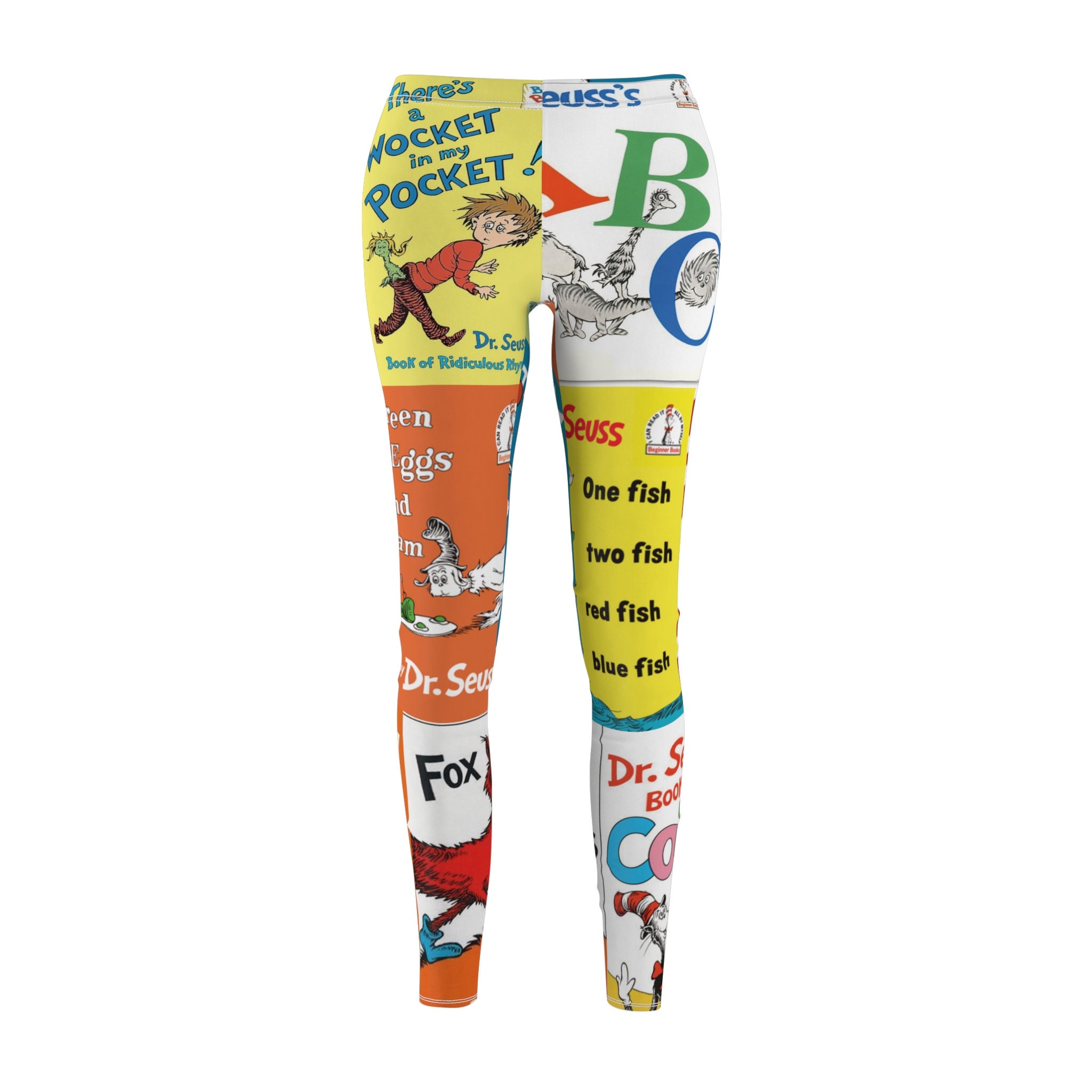 Discover Seuss Geisel Women's Cut & Sew Casual Leggings