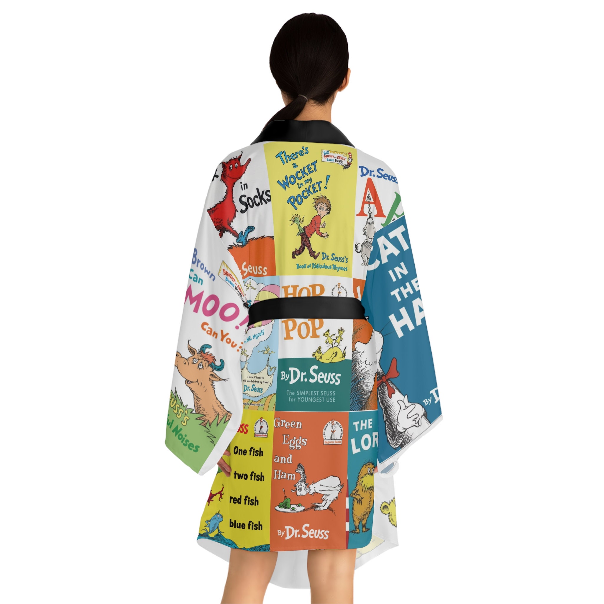 Dr. Seuss Long Sleeve Kimono Robe - Etsy