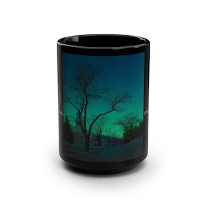 Maxfield Parrish - At Close of Day (1941) Black Mug, 15oz