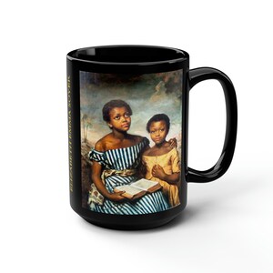 Emma Jones Soyer - Two Black Children (1831) Black Mug, 15oz