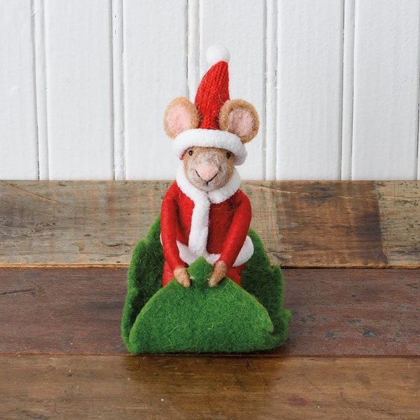 Needle Felted Mouse, Felted Animals, Needle Felted Animals, Felt Mouse Ornament, Felted Mouse, Felt Ornaments, Needle Felt, Felted Mouse