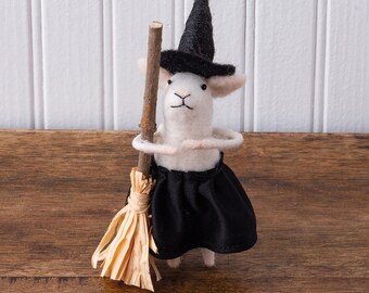 Witch Mouse, Needle Felted Mouse, Halloween Felt Mouse, Needle Felted Animals, Felt Mouse Ornament, Felted Mouse, Felt Ornaments