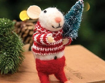 Felt Mouse, Felt Mouse Ornament, Felt Animal, Needle Felt Mouse, Mouse, Felt Ornament, Mouse Ornament, Mouse Ornament, Felt Mouse Ornament