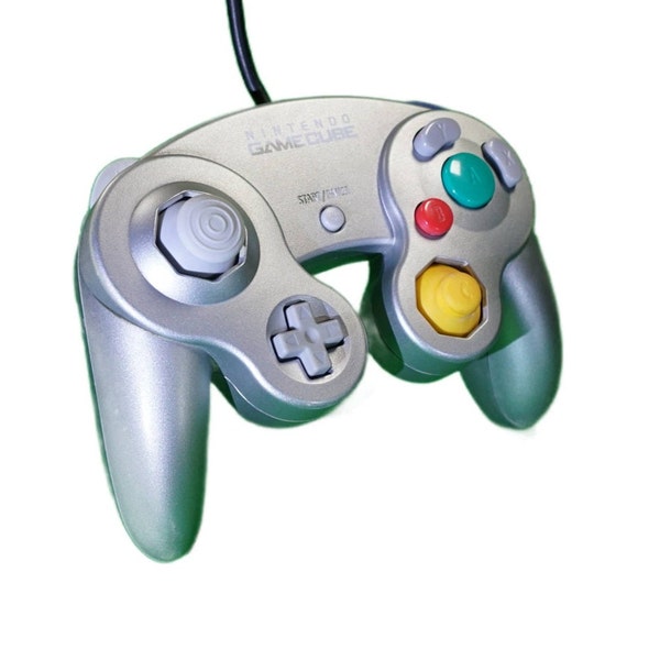 Refurbished | Original Nintendo Gamecube Controller in Silber | Funktion Bestätigt | Gaming | Retro