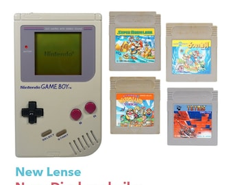 Refurbished | Original Nintendo Gameboy Classic Mario Land 1/2/3 & Tetris | Neue Displayscheibe ! | Neue Batterien ! | Authentic Gameboy