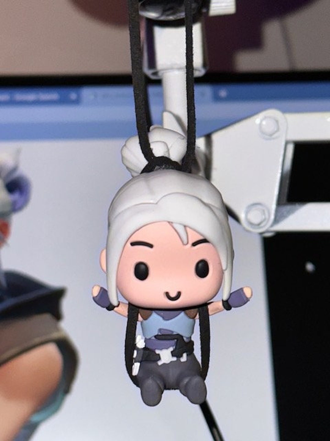 Valorant Swinging Jett Car Accessory, Mic Charm Etsy